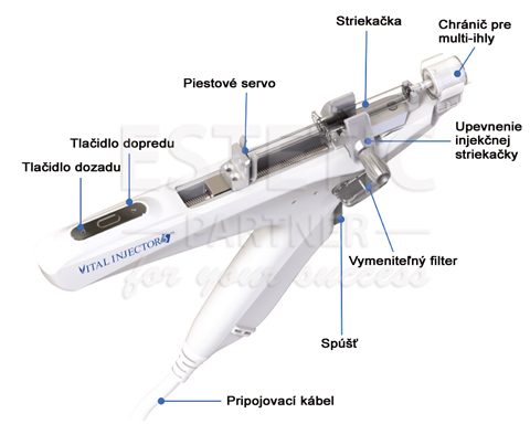 Ošetrovacia hlavica Vital Injector 3 